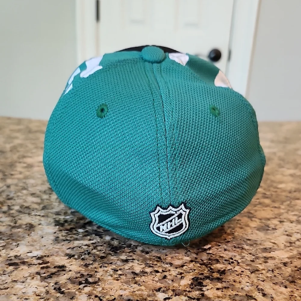 Dallas Stars Vintage Reebok Black and Green Hat‎